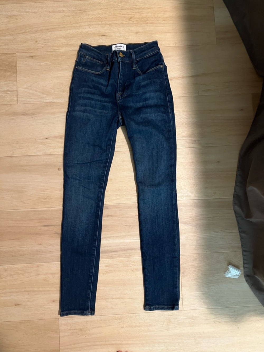 Frame Denim Le High Skinny Jeans - Dark Indigo